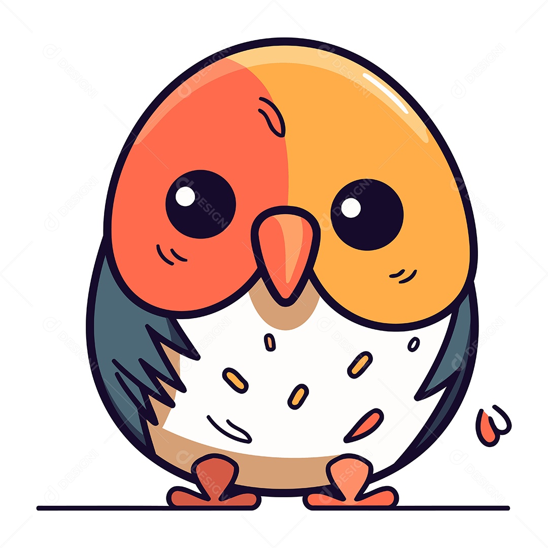 Coruja Bonitinha de Desenho Animado Ilustração Vetor EPS