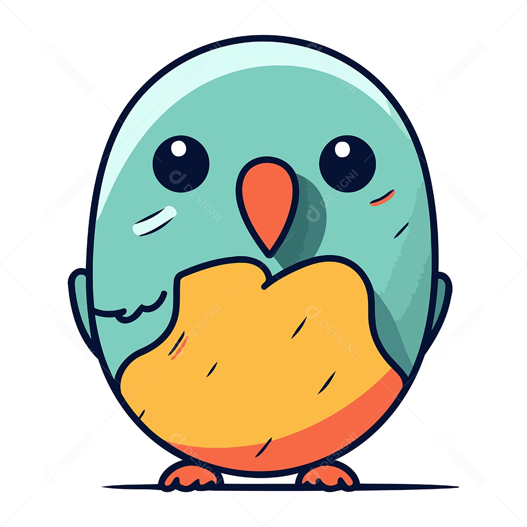 Pássaro de Desenho Animado Ilustração Vetor EPS