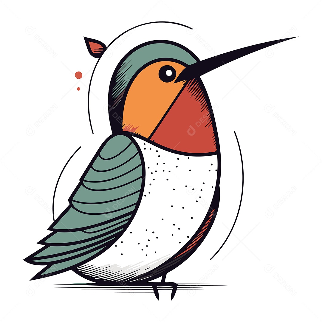 Pica Pau de Desenho Animado Ilustração Vetor EPS