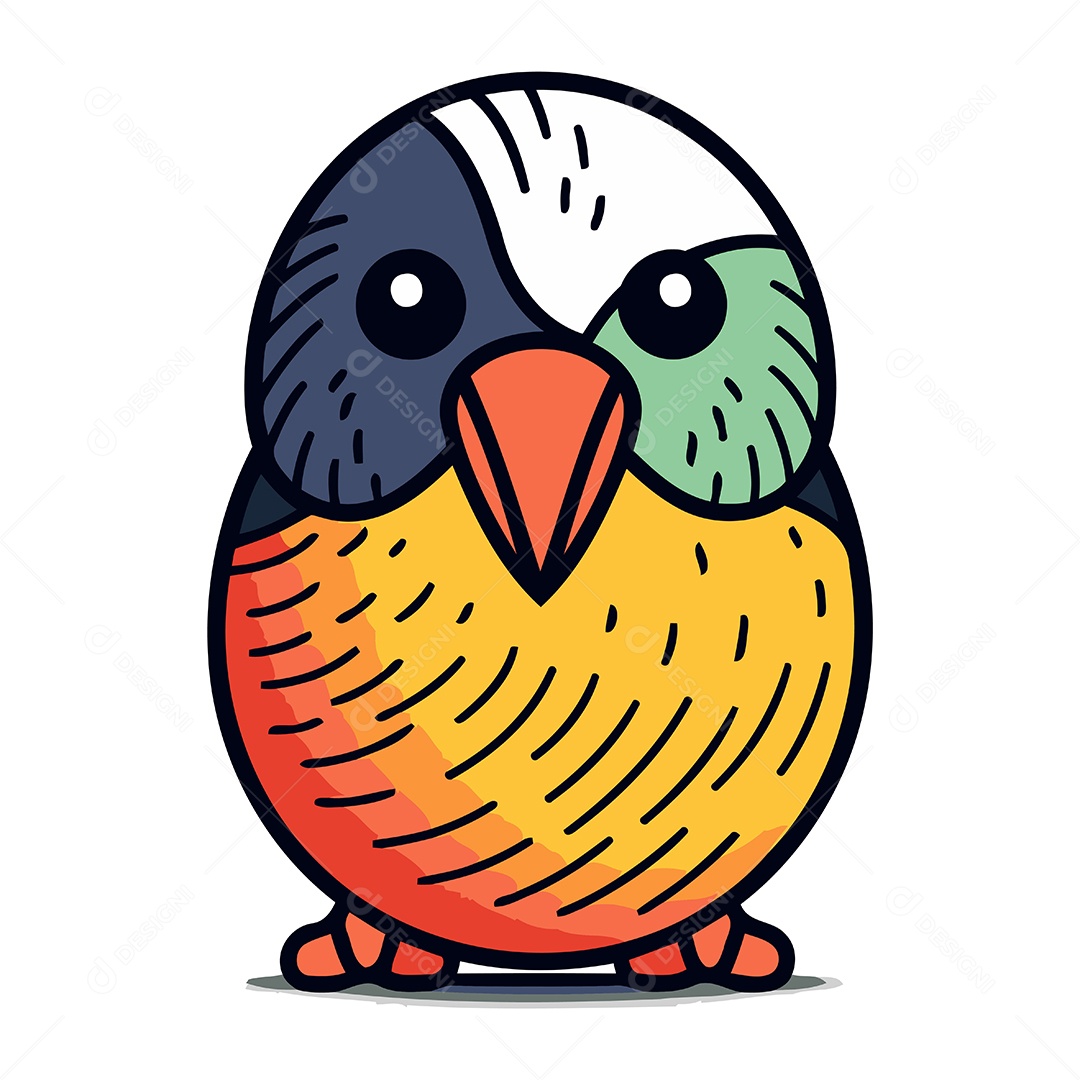 Pinguim de Desenho Animado Ilustração Vetor EPS