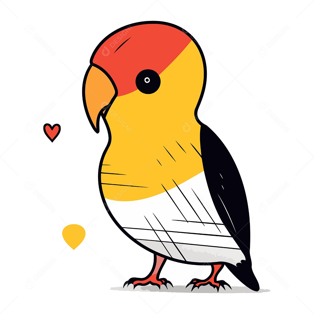 Papagaio Ilustração Vetor EPS