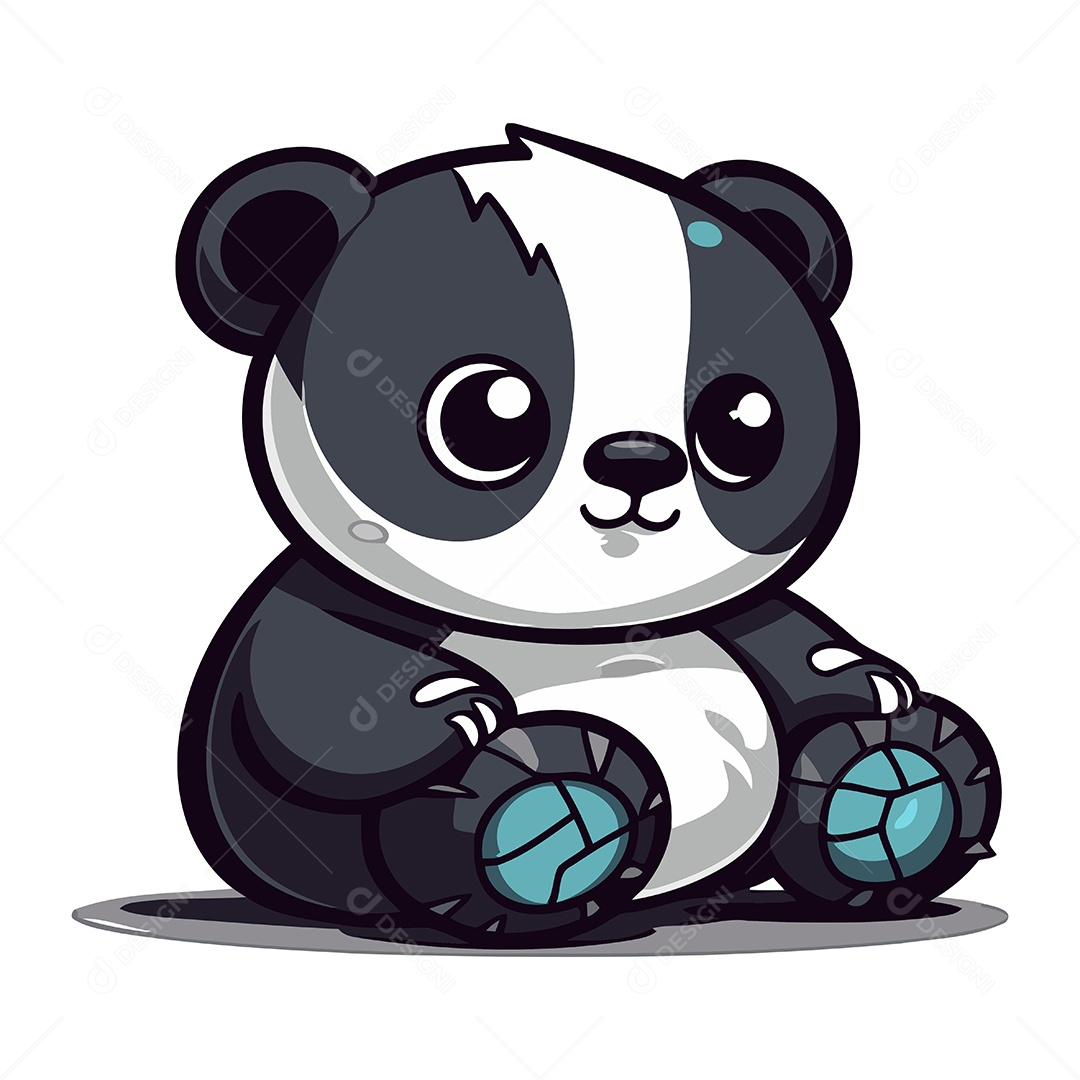 Urso Desenho Animado Ilustração Vetor EPS