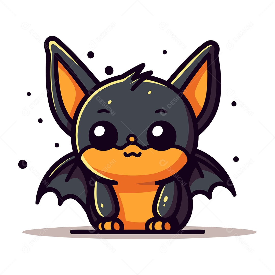 Morcego Desenho Animado Ilustração Vetor EPS