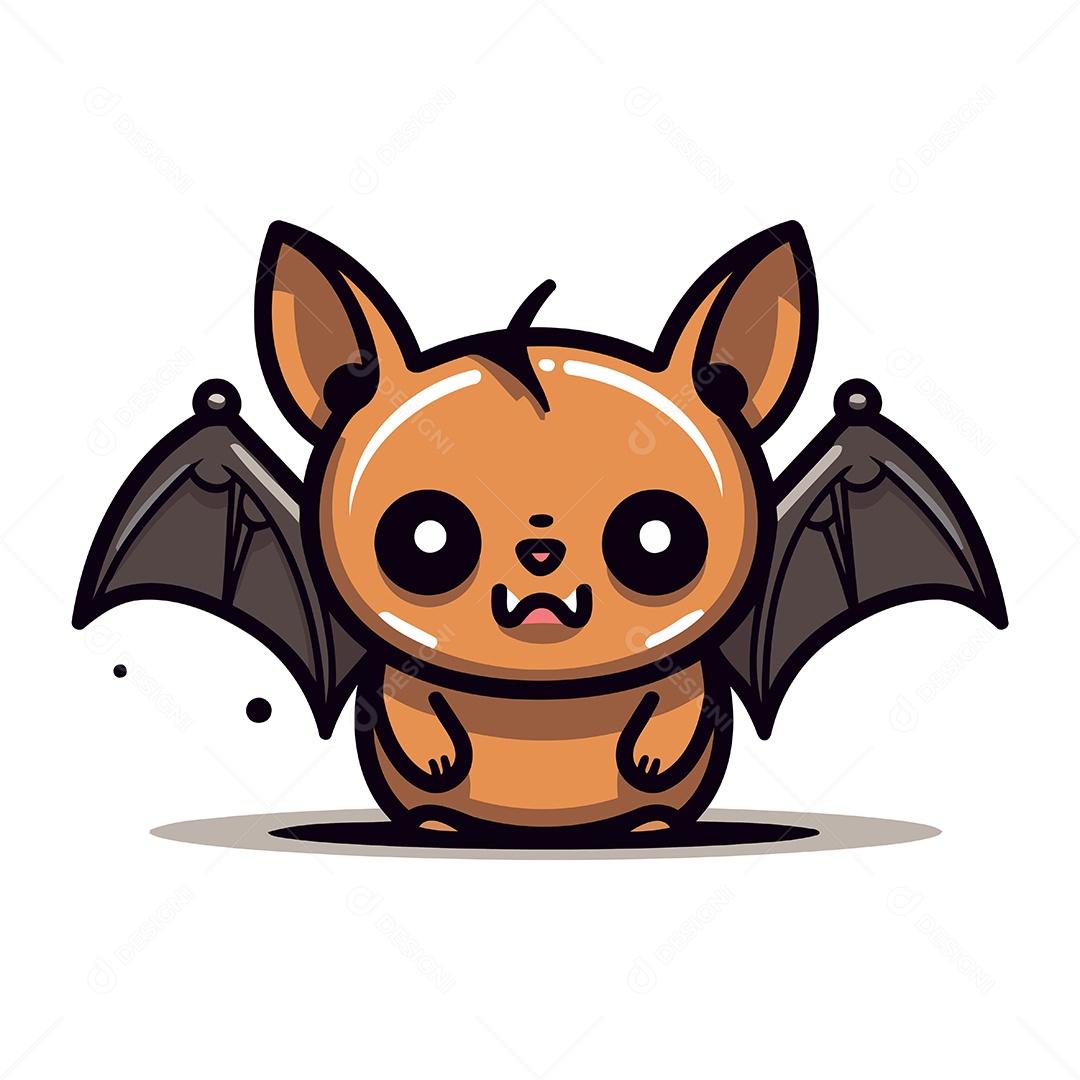 Morcego Desenho Animado Ilustração Vetor EPS