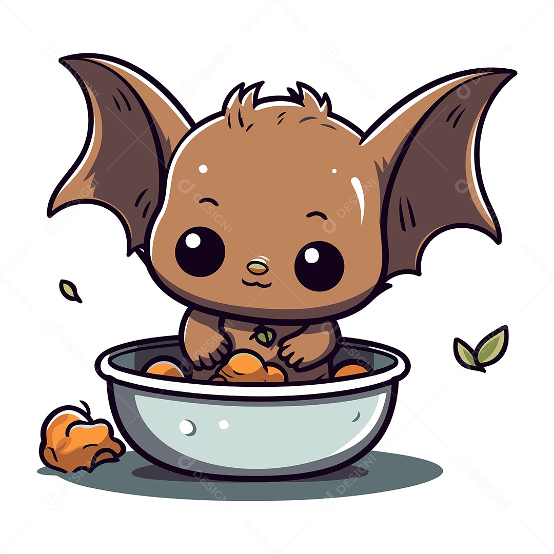 Morcego Desenho Animado Ilustração Vetor EPS