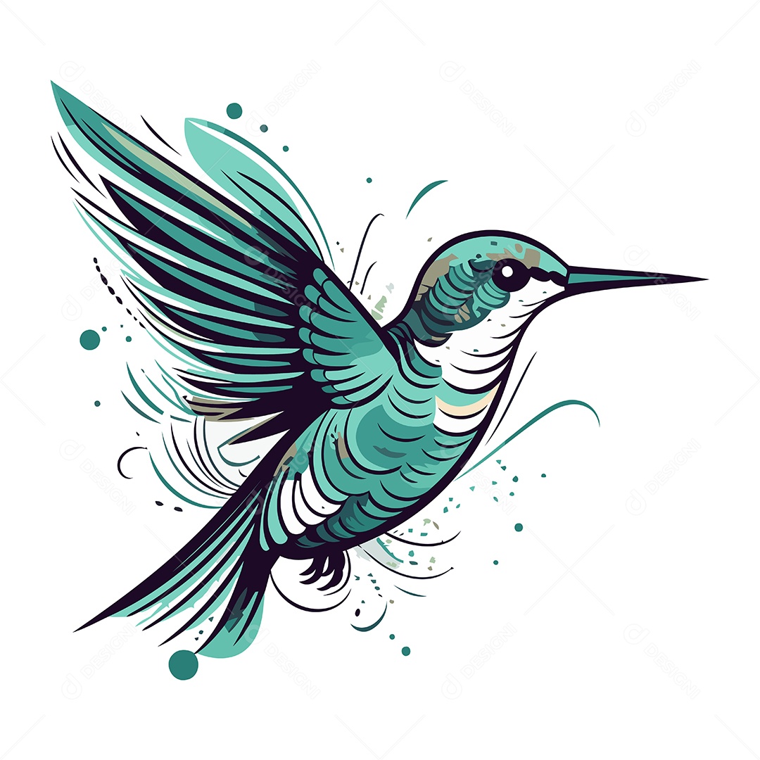 Pássaro Desenho Animado Ilustração Vetor EPS