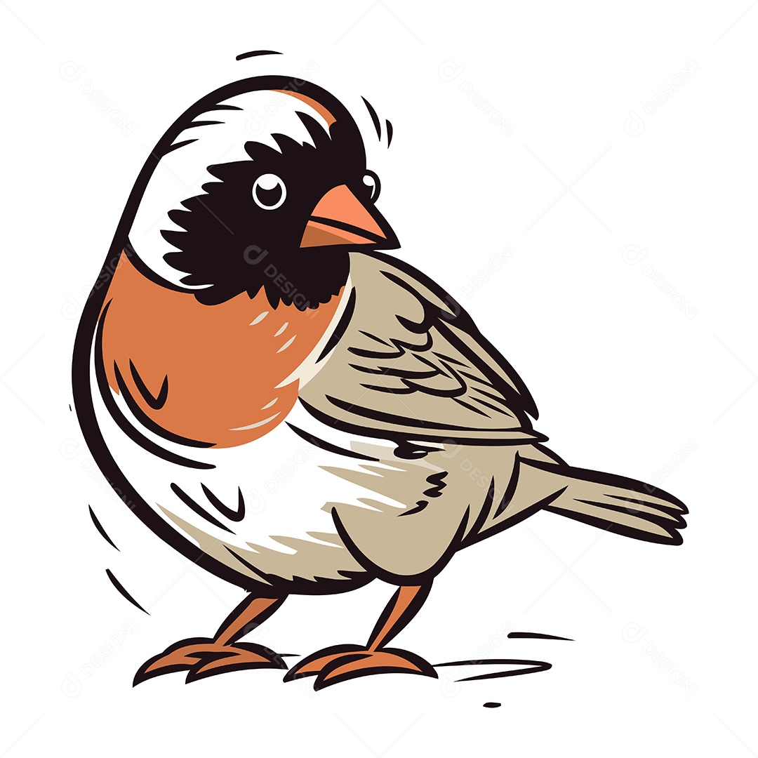 Pato Desenho Animado Ilustração Vetor EPS