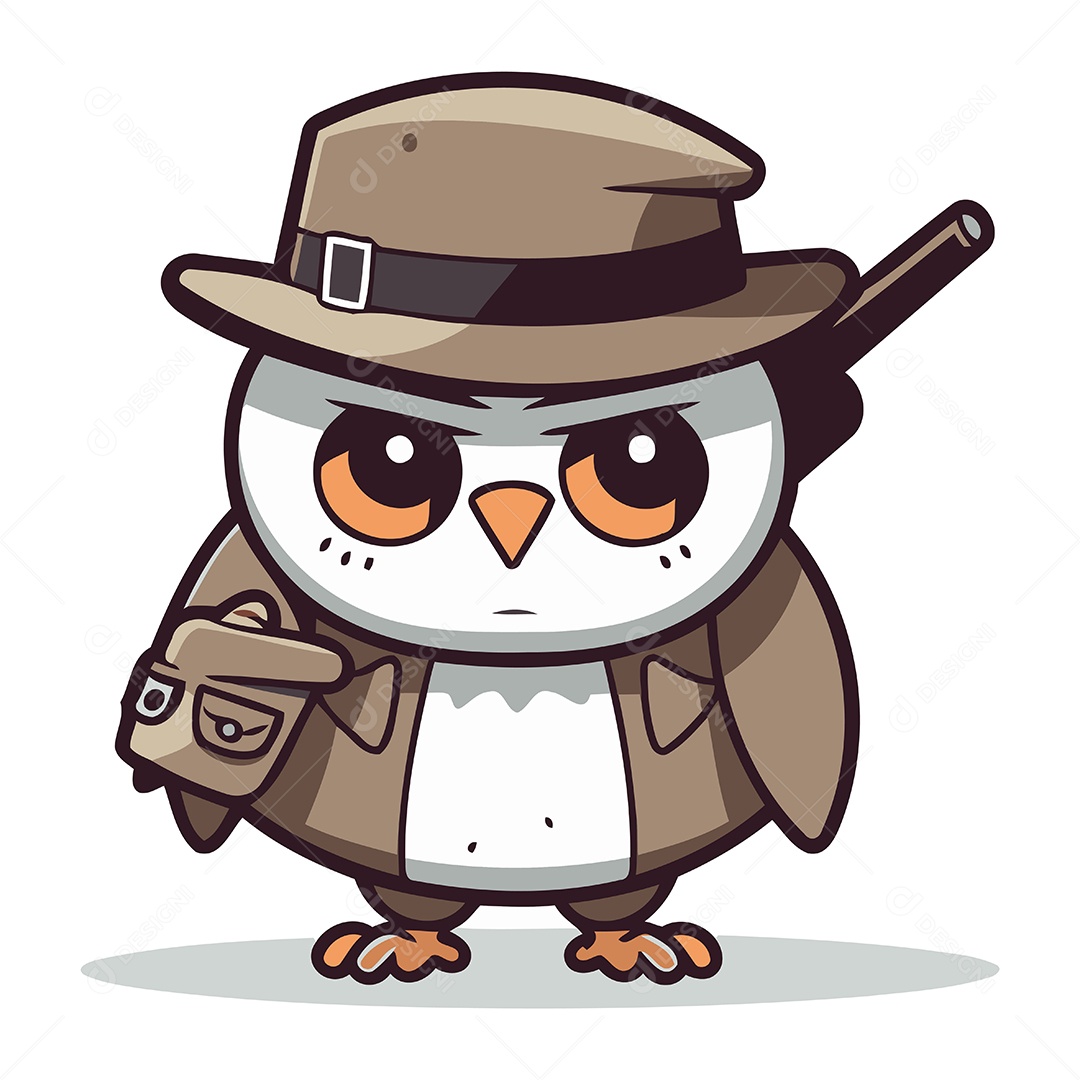 Pássaro Desenho Animado Ilustração Vetor EPS