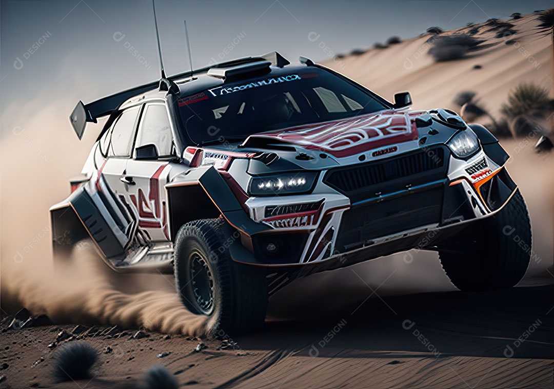 Carro rally ultra realista hiper