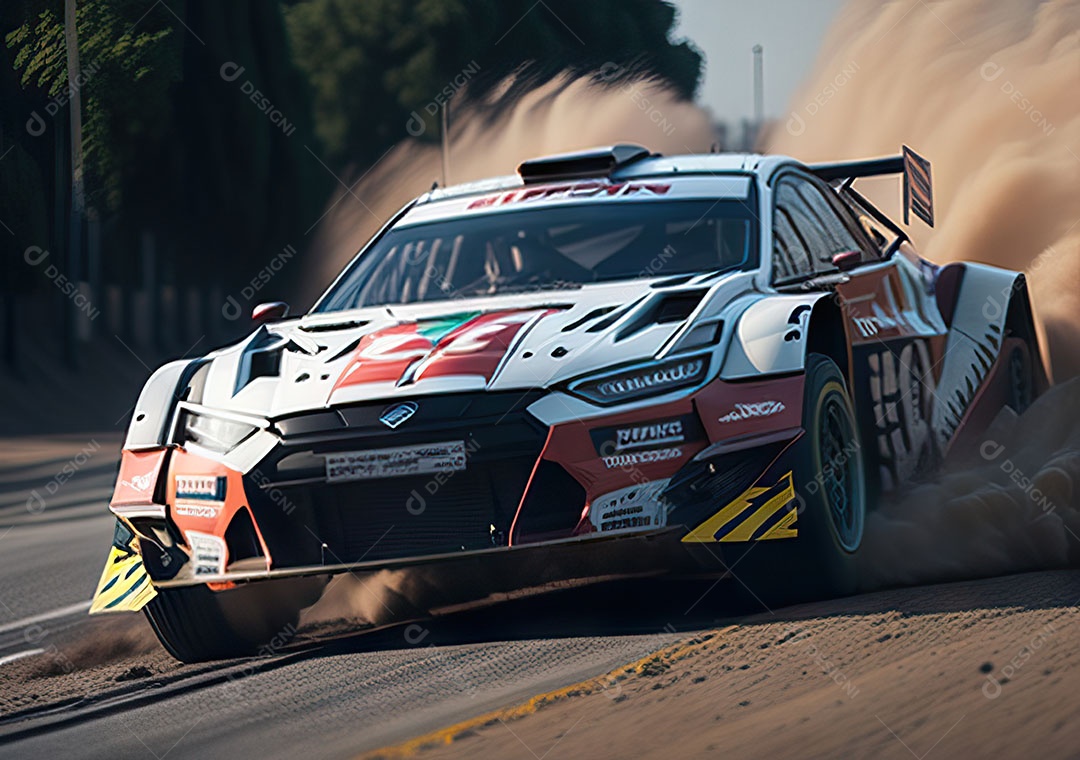 Carro rally ultra realista hiper