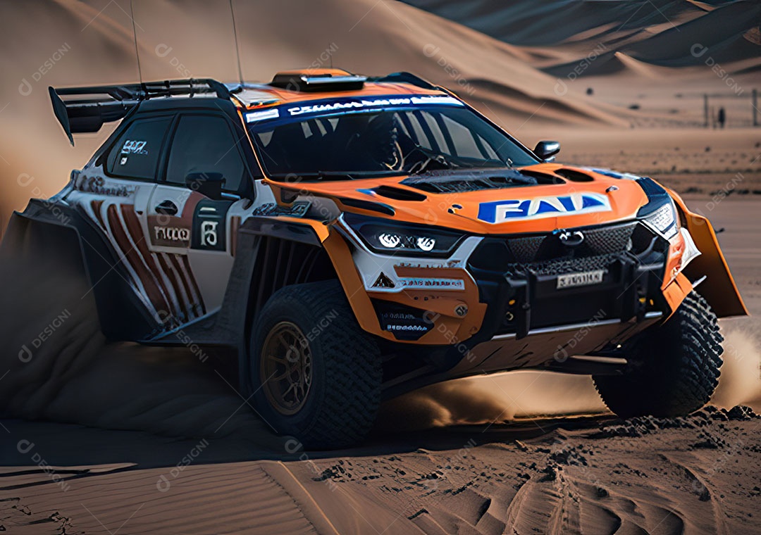 Carro rally ultra realista hiper