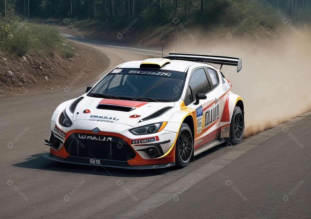 Carro rally ultra realista hiper