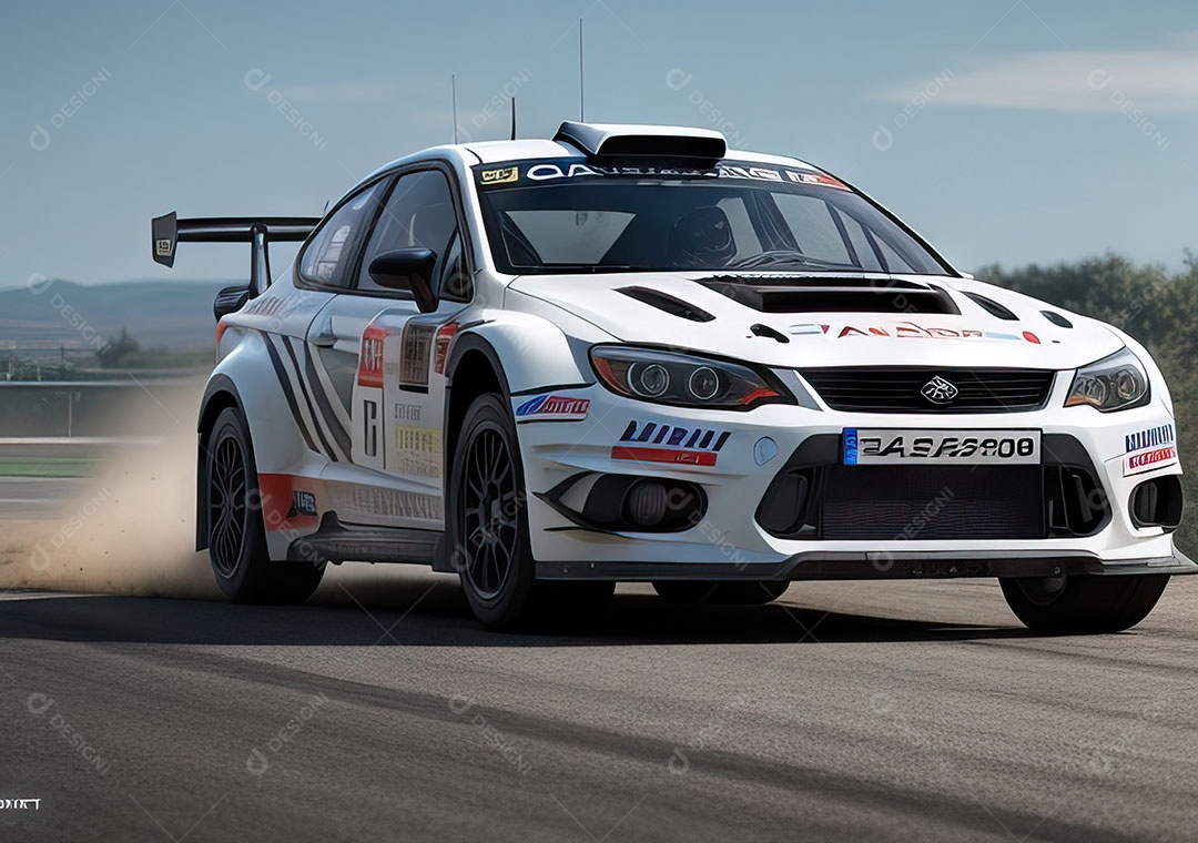 Carro rally ultra realista hiper