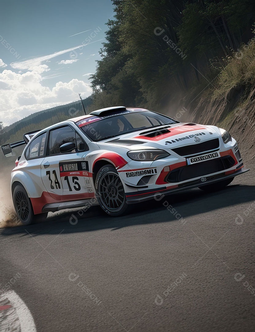 Carro rally ultra realista hiper