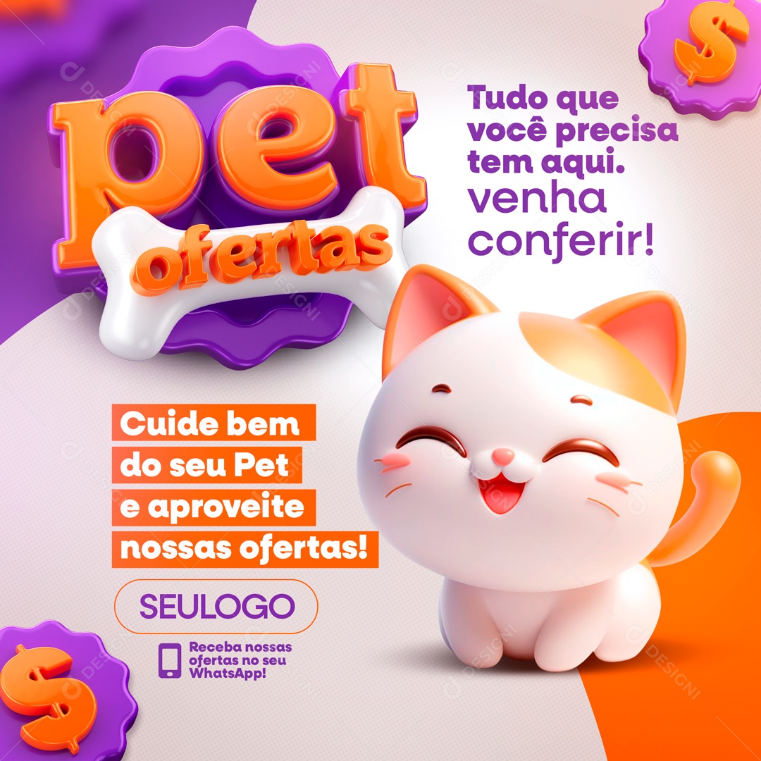 Social Media Pet Ofertas Venha Conferir PSD Editável