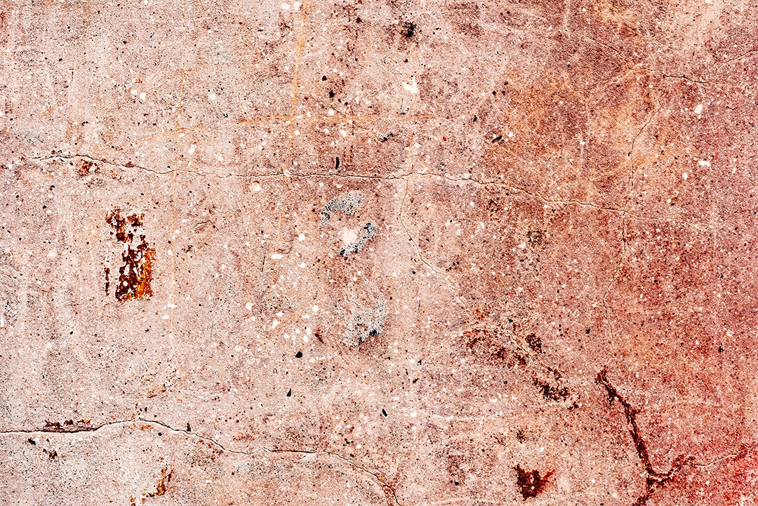 Textura, parede, concreto, pode ser usado como fundo. Fragmento de parede com arranhões e rachaduras