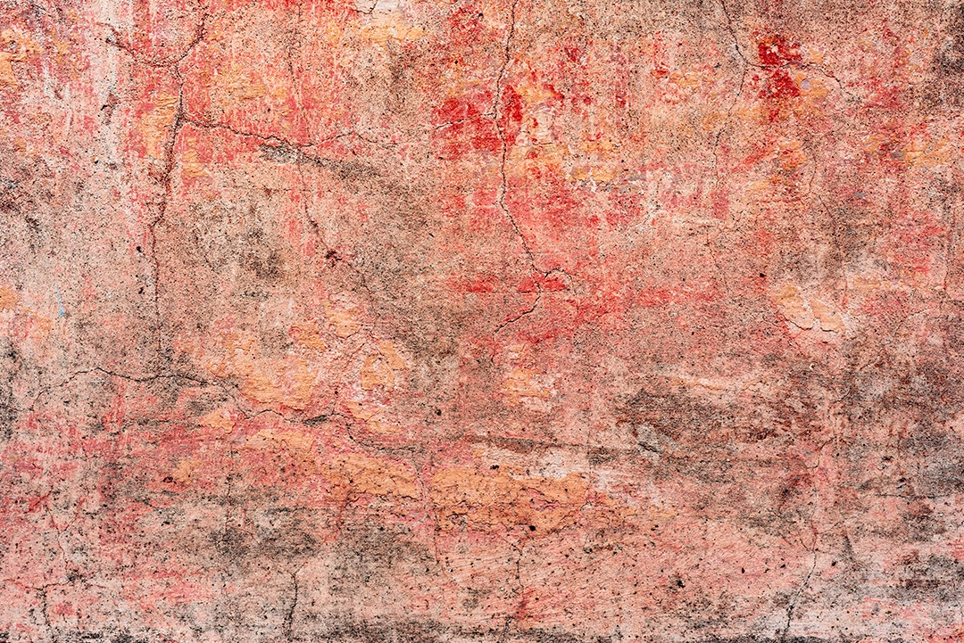 Textura, parede, concreto, pode ser usado como fundo. Fragmento de parede com arranhões e rachaduras