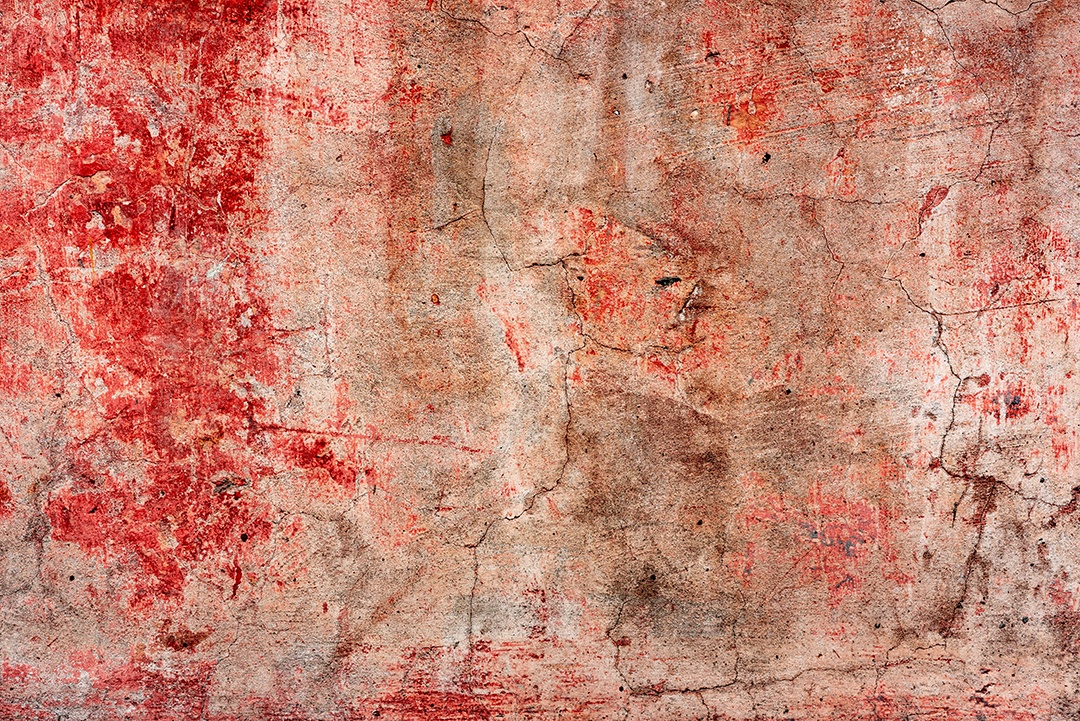 Textura, parede, concreto, pode ser usado como fundo. Fragmento de parede com arranhões e rachaduras