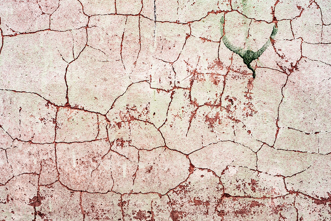 Textura, parede, concreto, pode ser usado como fundo. Fragmento de parede com arranhões e rachaduras