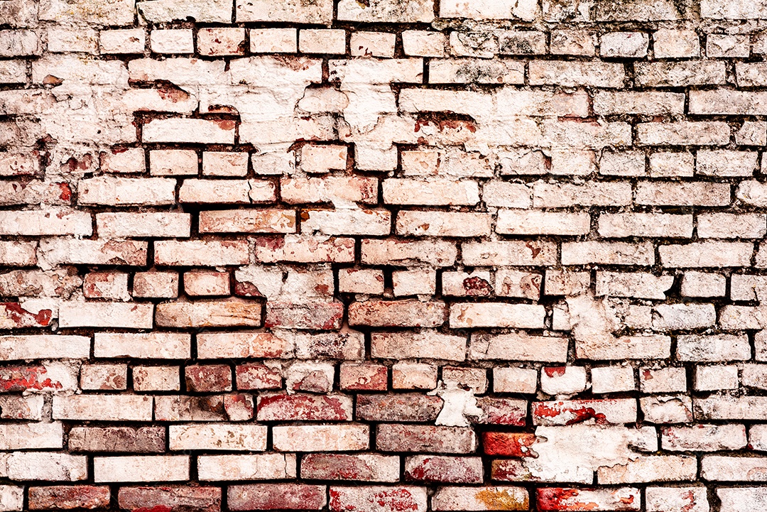 Textura, parede, concreto, pode ser usado como fundo. Fragmento de parede com arranhões e rachaduras