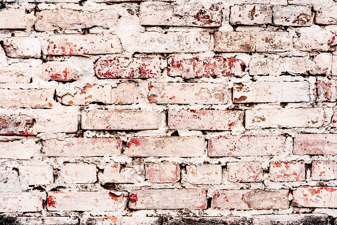 Textura, tijolo, parede, pode ser usado como fundo. Textura de tijolo com arranhões e rachaduras