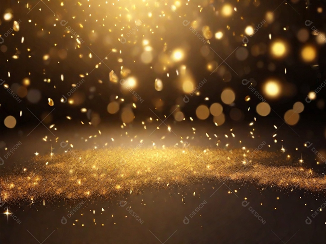 Um fundo abstrato cheio de ouro