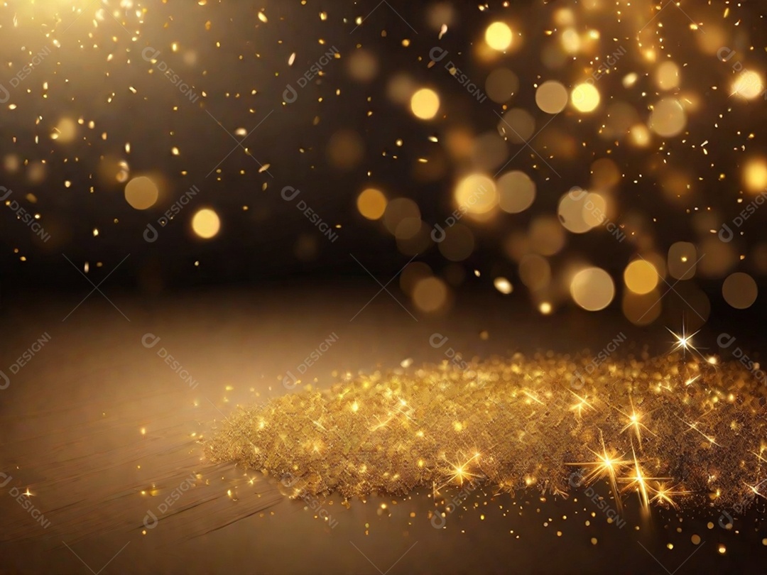 Um fundo abstrato cheio de ouro