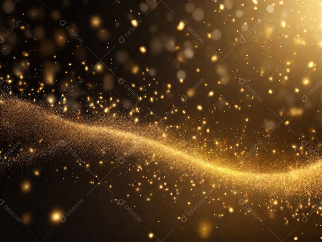 Um fundo abstrato cheio de ouro