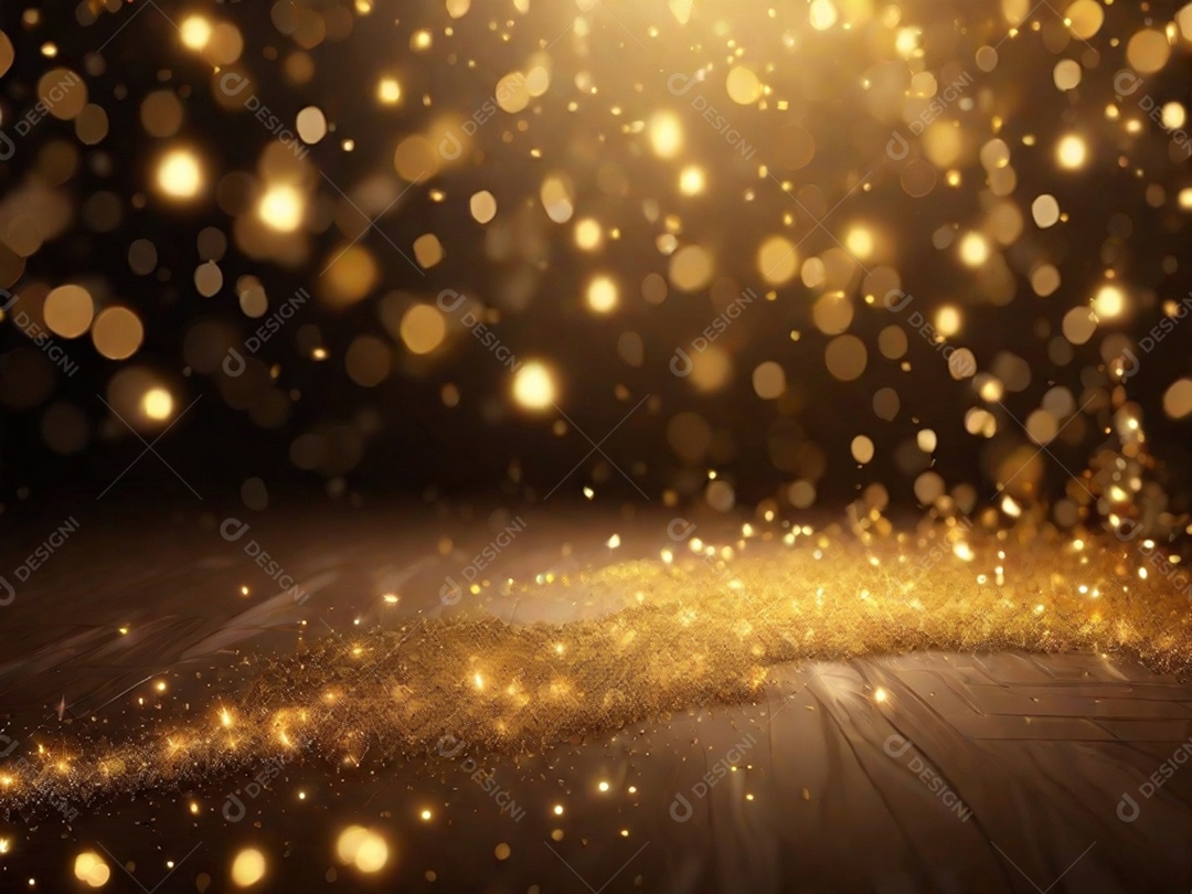 Um fundo abstrato cheio de ouro