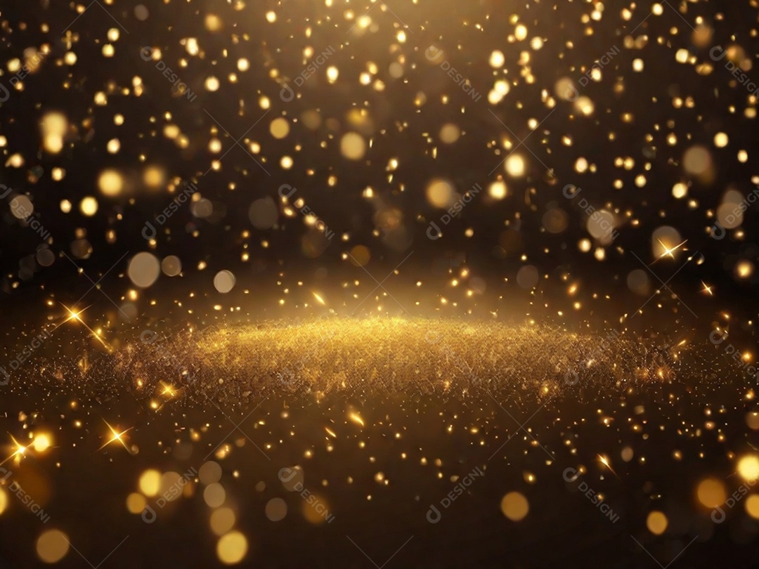 Um fundo abstrato cheio de ouro