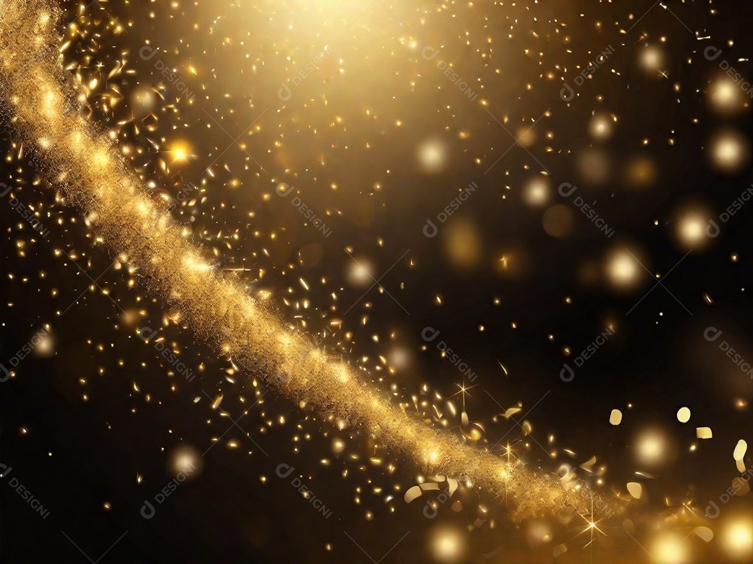 Um fundo abstrato cheio de ouro