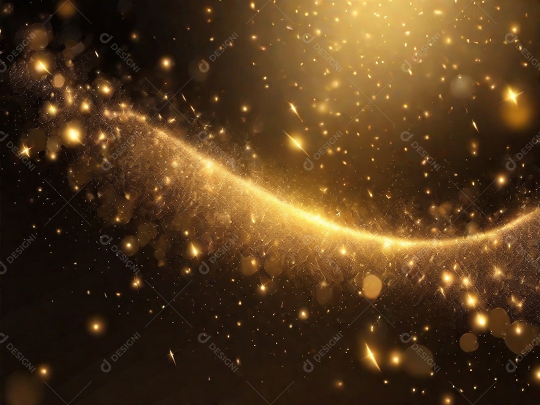 Um fundo abstrato cheio de ouro