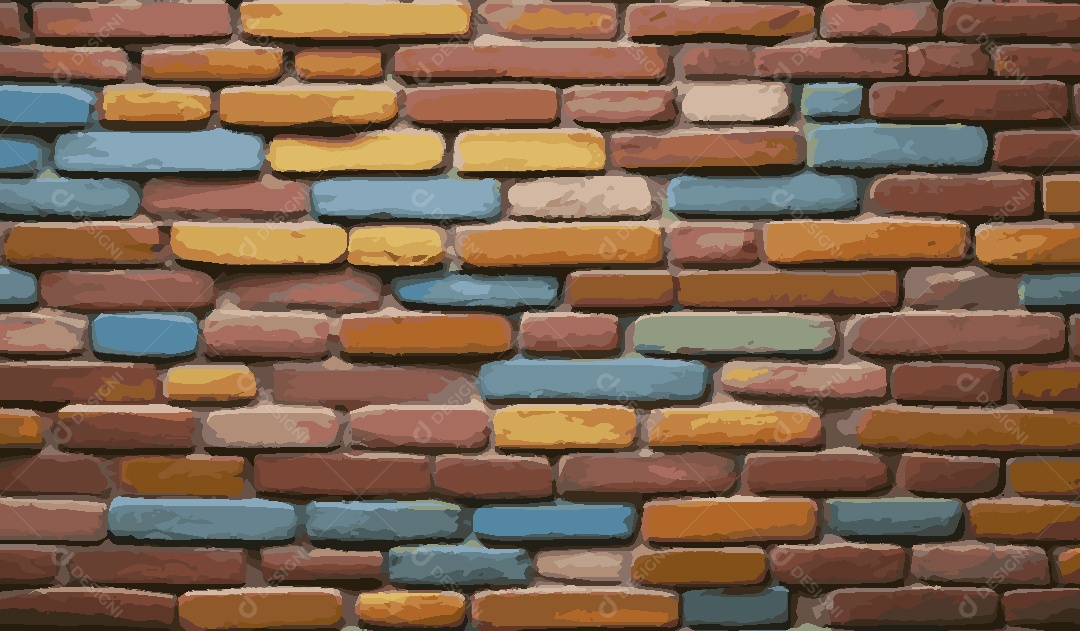 Textura de Parede de Tijolos Ilustração Vetor EPS