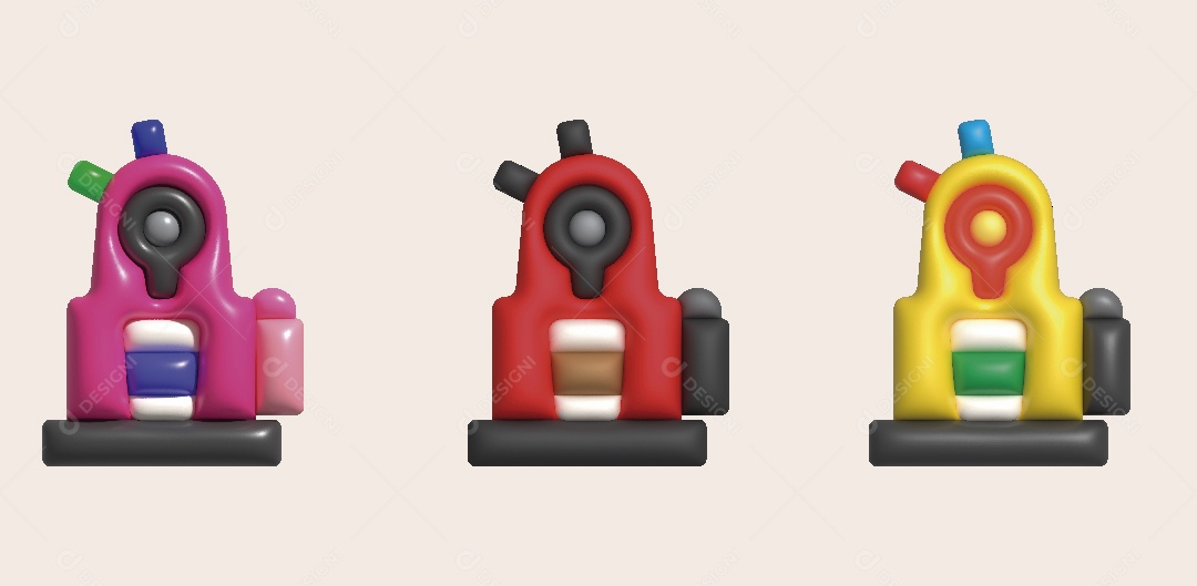 Maquina de Café Expresso Ilustração Vetor EPS