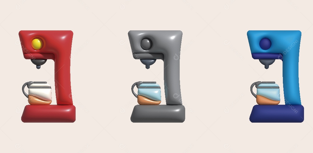 Maquina de Café Expresso Ilustração Vetor EPS