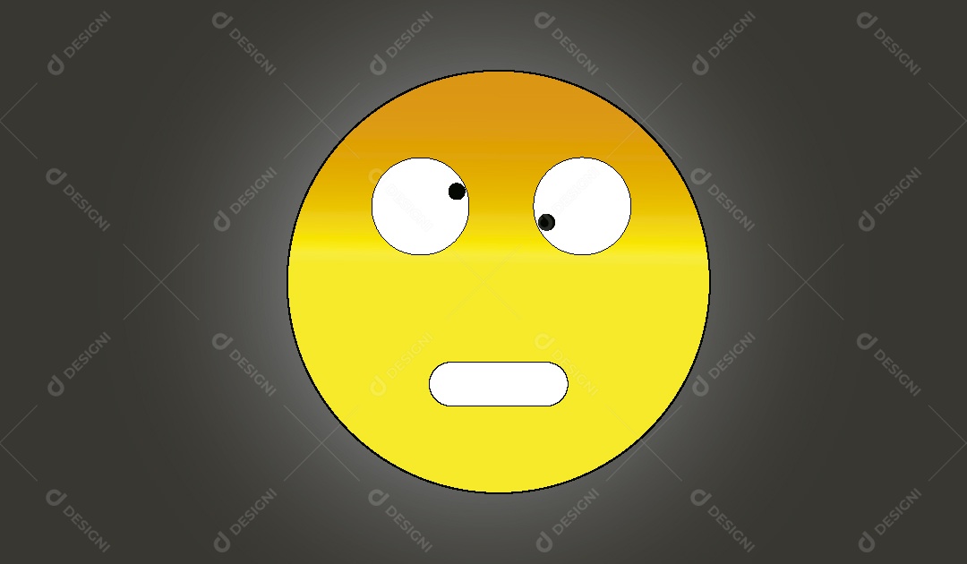 Emoji Tonto Ilustração Vetor EPS