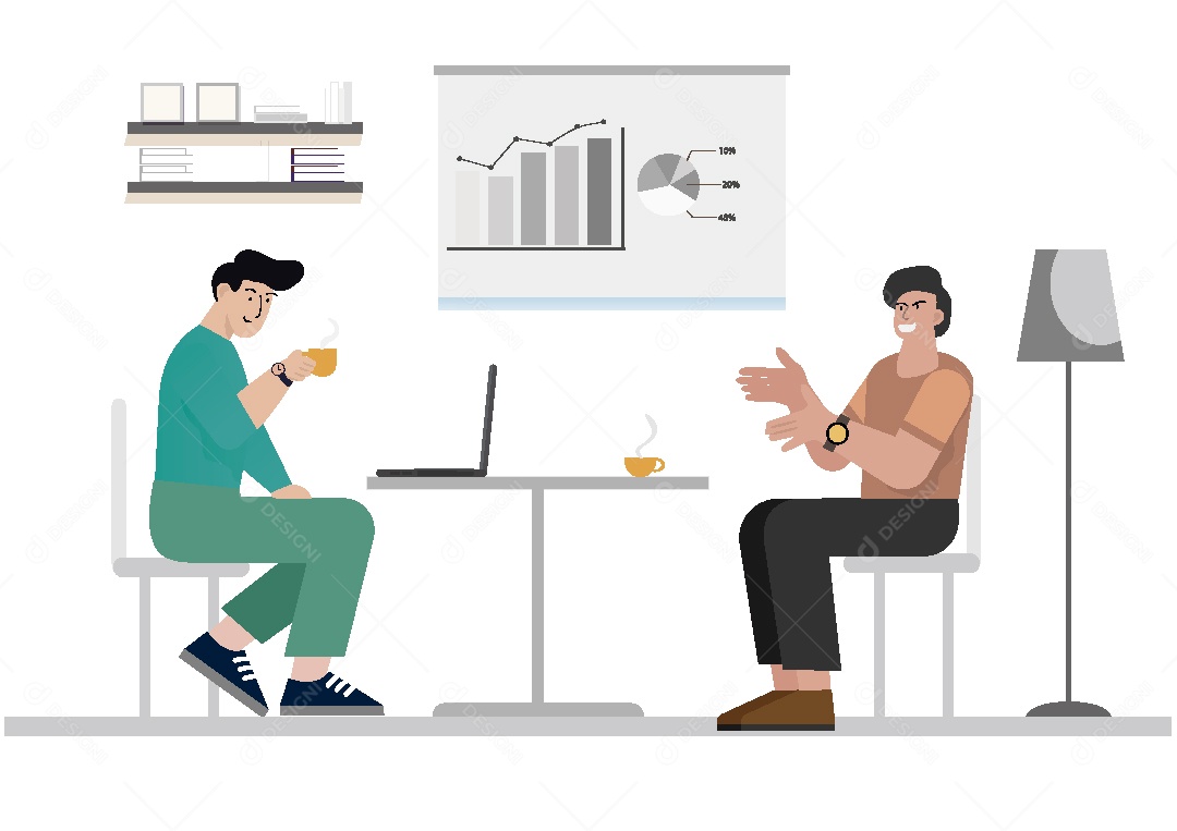 Gestão de Negócios Ilustração Vetor EPS