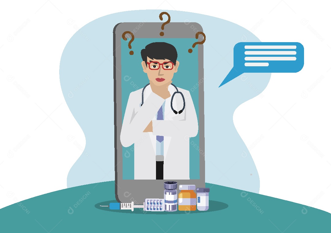 Atendimento Médico Virtual Vetor EPS