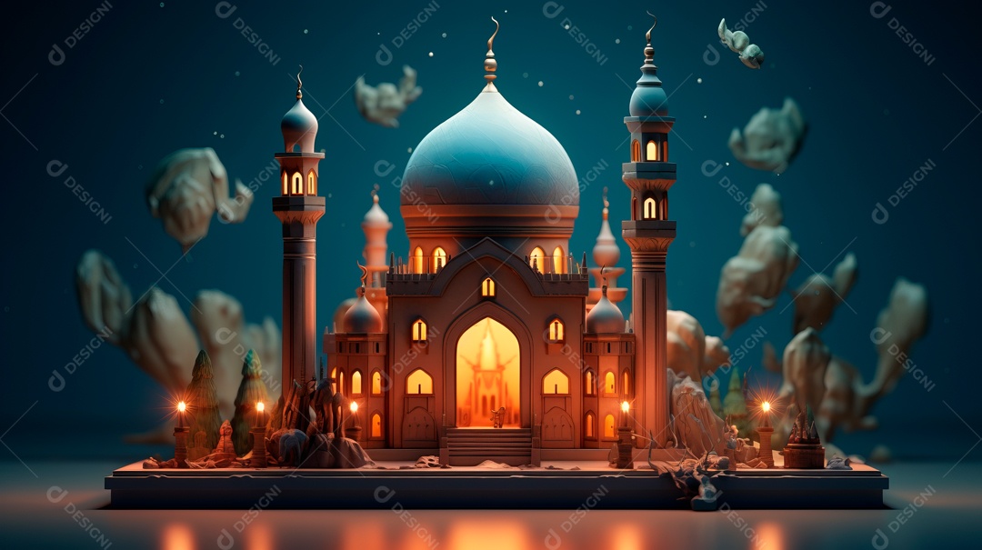 Ramadã, o momento sagrado para oração.