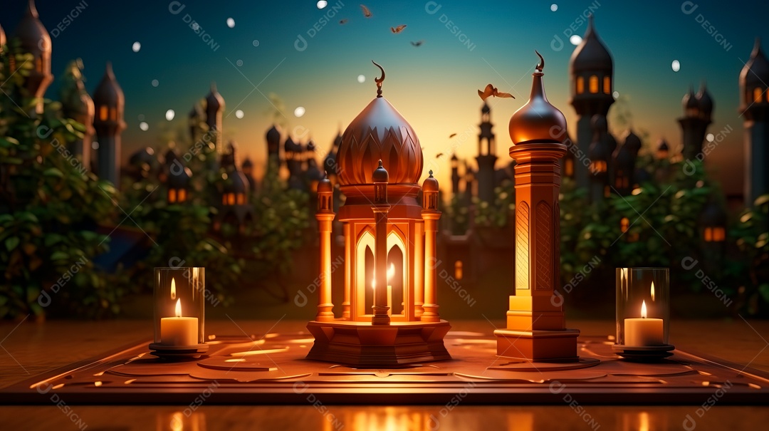 Ramadã, o momento sagrado para oração.