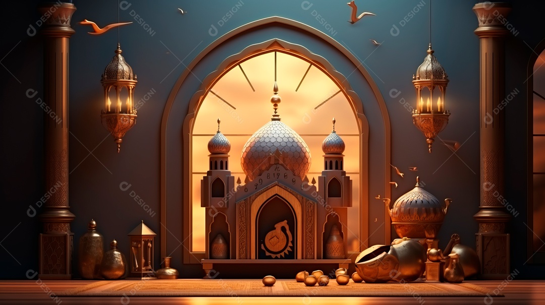 Ramadã, o momento sagrado para oração.