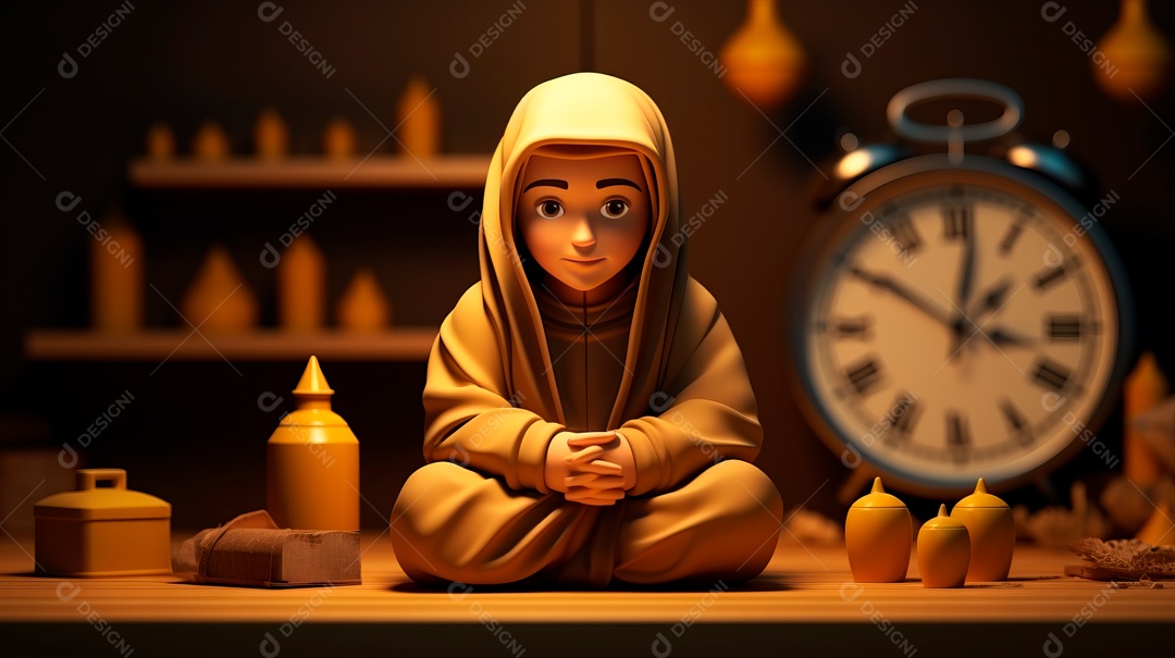 Ramadã, o momento sagrado para oração.