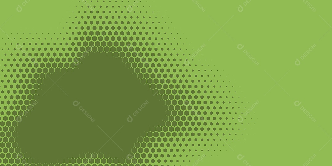 Background Hexágono Abstrato Verde Ilustração Vetor EPS