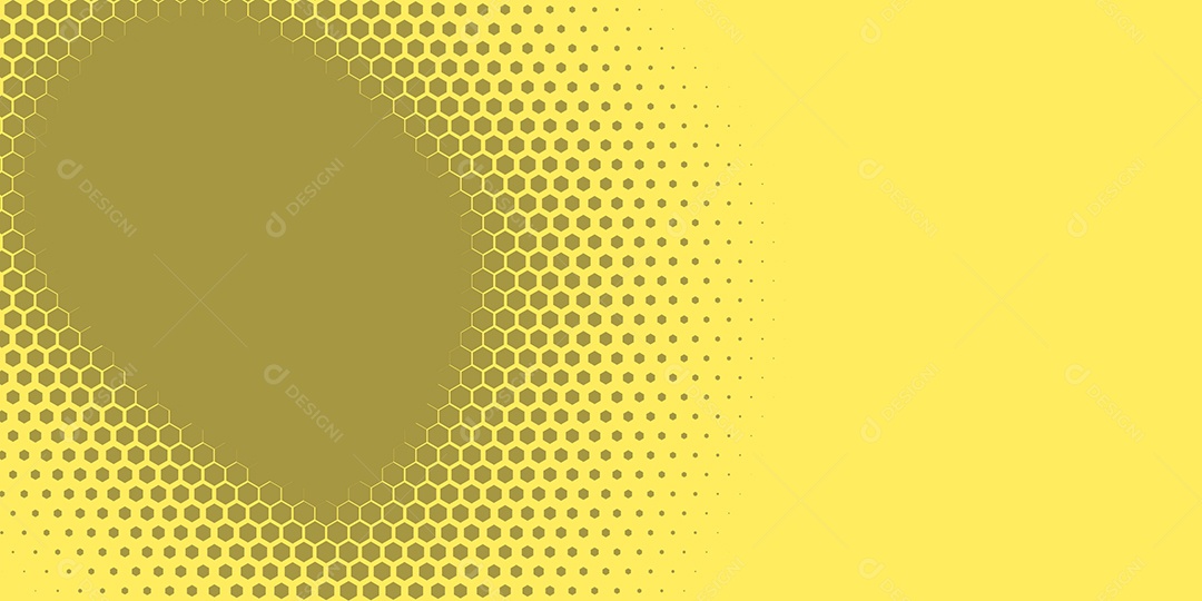 Background Hexágono Abstrato Amarelo Ilustração Vetor EPS