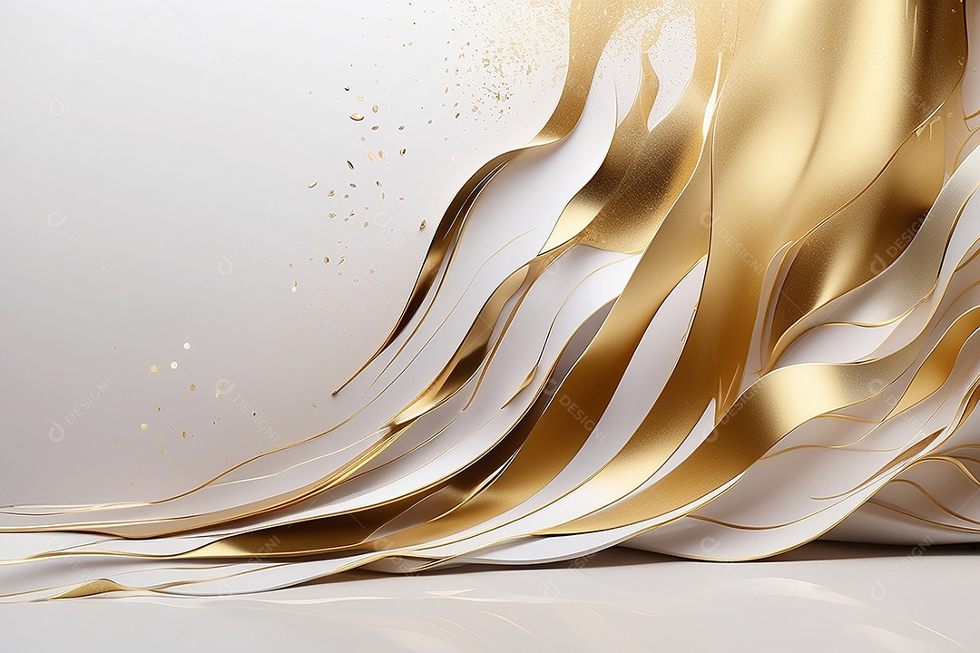 Fundo de cor gradiente de ouro branco