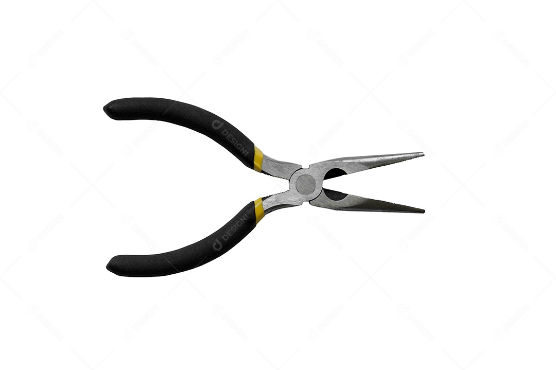 Alicate com aço reforçado nas pinças de alça plástica preta