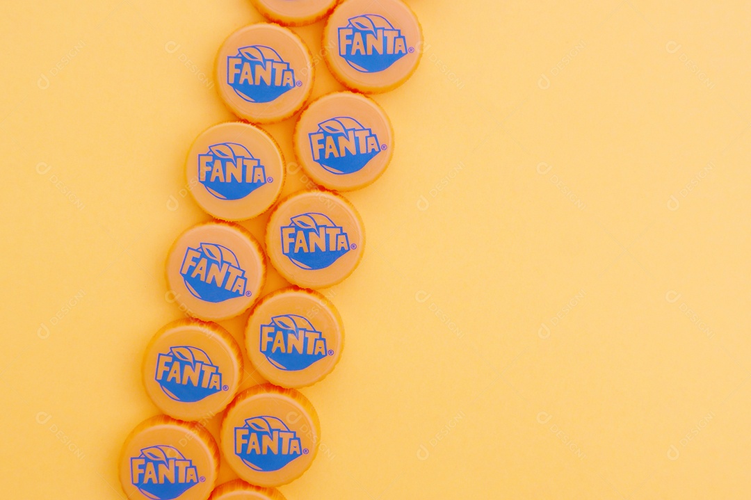 Tampa de garrafa pet da Fanta