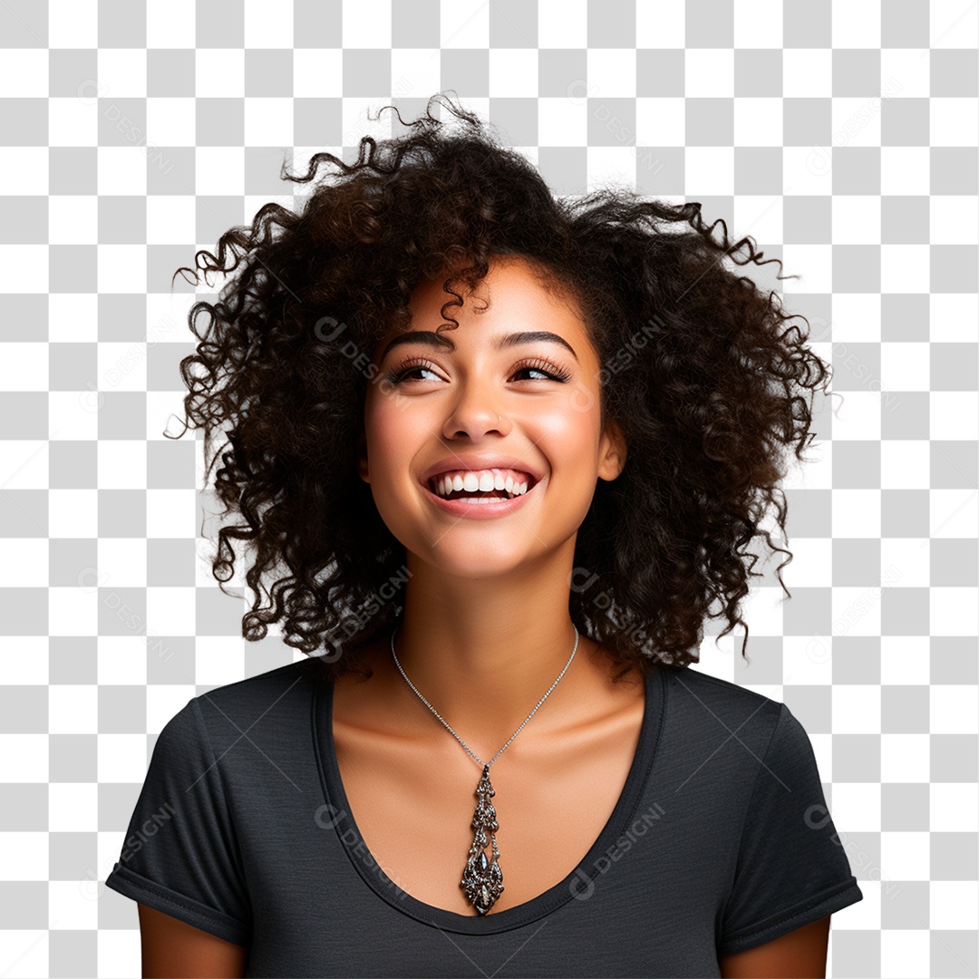 Cheerful Smiling Woman Black Awareness Day November 20 Transparent PNG