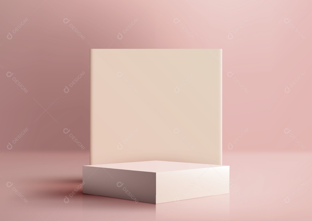 Modelo de Cenário de Pódio Minimalista Vetor EPS Editável