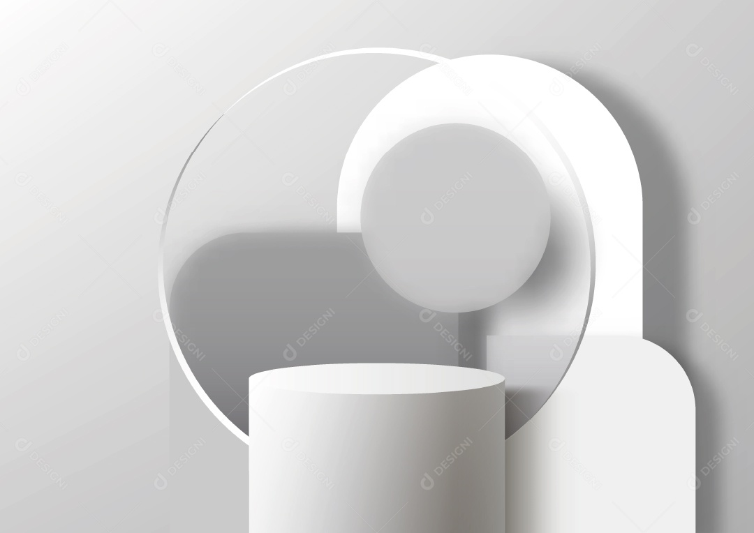 Modelo de Cenário de Pódio Minimalista Vetor EPS Editável